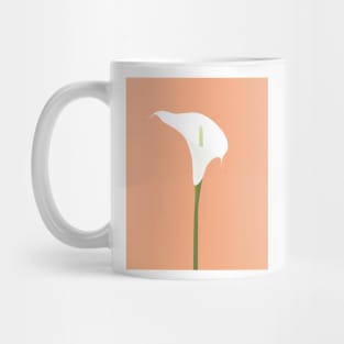 Elegant Calla Lily Art Print - Minimalist Floral Decor Mug